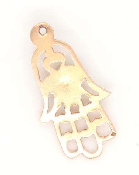 18kt Yellow gold Hamsa pendant