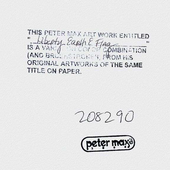 Liberty, Earth and Flag by Peter Max