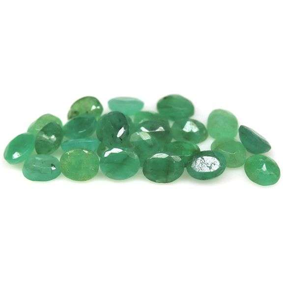 Heavy 8.33ct 25 piece Zambian Emerald set