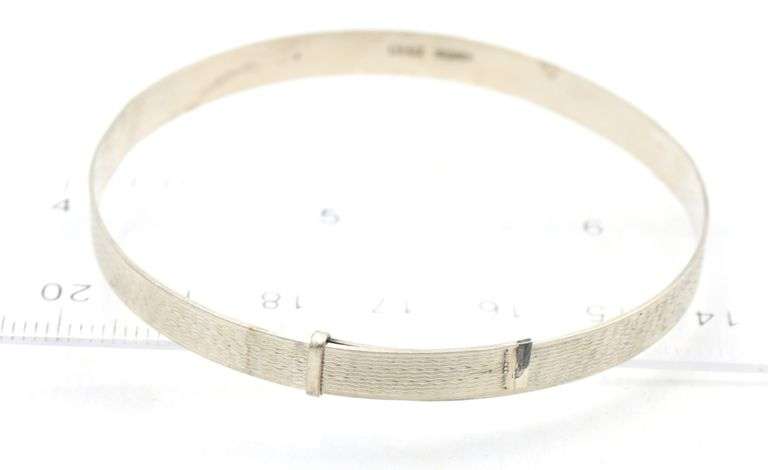 Group lot of Vintage 925 sterling silver cuff bangles