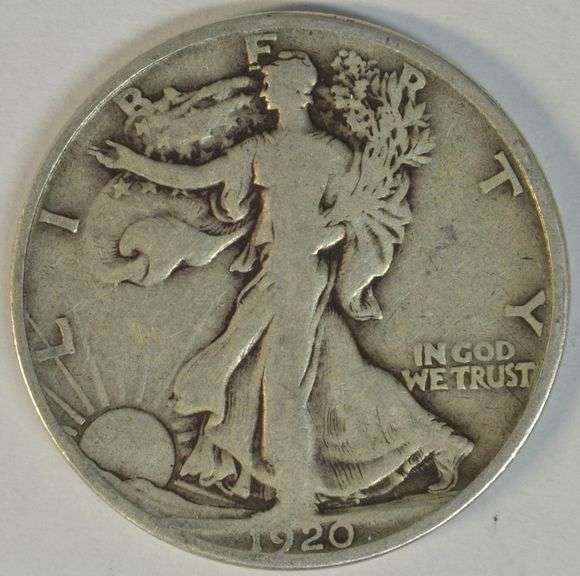 Scarce 1920-D Walking Liberty Half Dollar in nice Fine condition