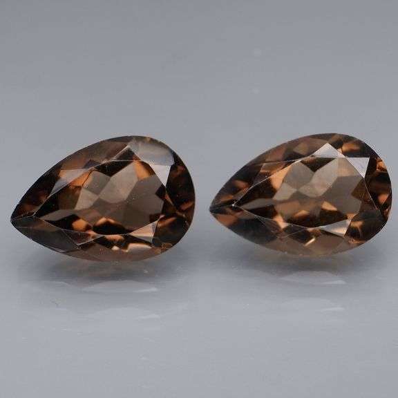 Fantastic 10.49ct set of gem grade Smoky Quartz