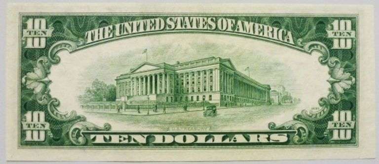 Superb Crisp 1950E $10 Note Chicago-Key E Series!