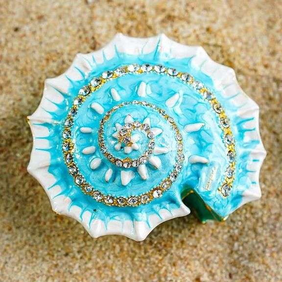 Handmade Conch Jewelry Box