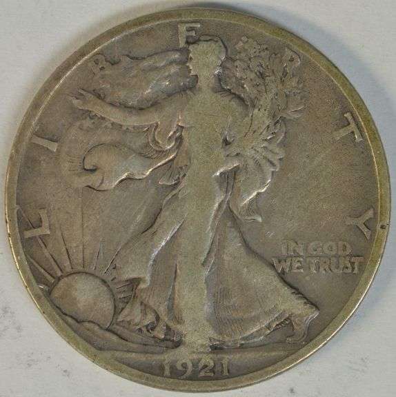 Sharp 1921-S Walking Liberty Half Dollar in Choice Fine