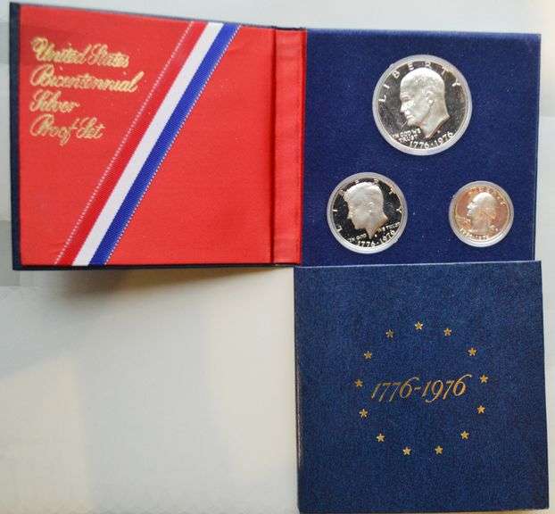2 1976 Bicentennial Silver Proof Blue Sets