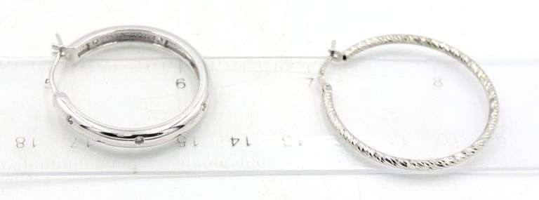 Group lot of vintage 925 sterling silver earrings