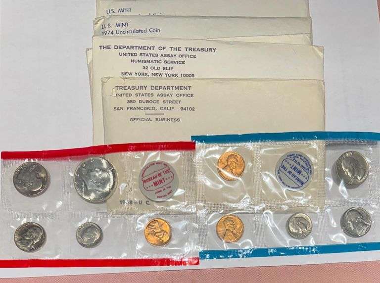 1968 1972-75 US Mint Sets