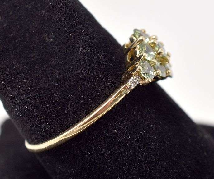 Precious Peridot Ring in 10K Yellow Gold
