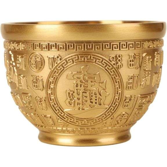 Brass Chinese Feng Shui Wealth Basin