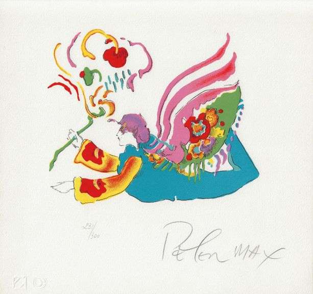 Rare Peter Max Lithograph Signed from the 1970's