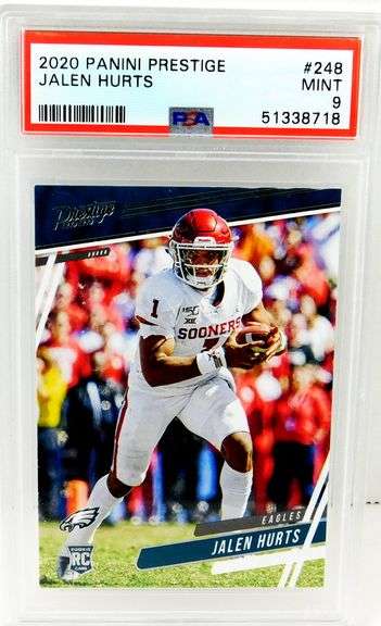 Jalen Hurts 2020 Panini Prestige Football Card, Mint 9