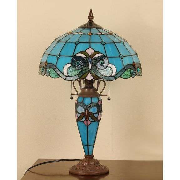 24" Tiffany Table Lamp with Nightlight