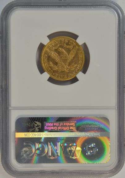 Semi-Prooflike Choice BU 1881 US $5 Liberty Gold Piece. NGC MS62