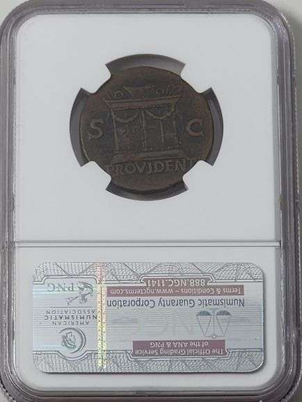 Roman Empire Vespasian, AD 69-79 / CH F NGC