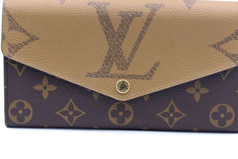 Louis Vuitton Sarah Monogram Reverse & Monogram Canvas Wallet