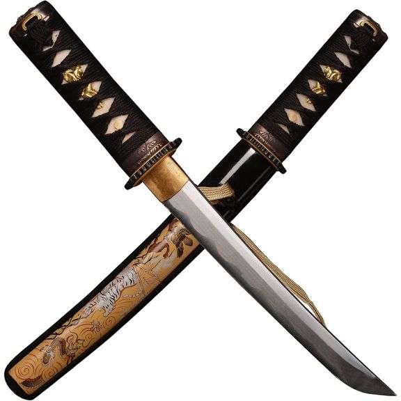 Hand-Forged Mini Katana Samurai Tanto Sword