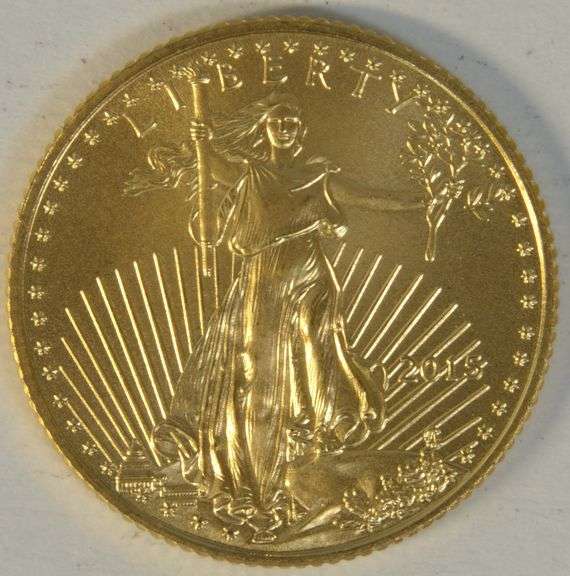 Pristine perfect Superb Gem BU 2015 $5 American Gold Eagle