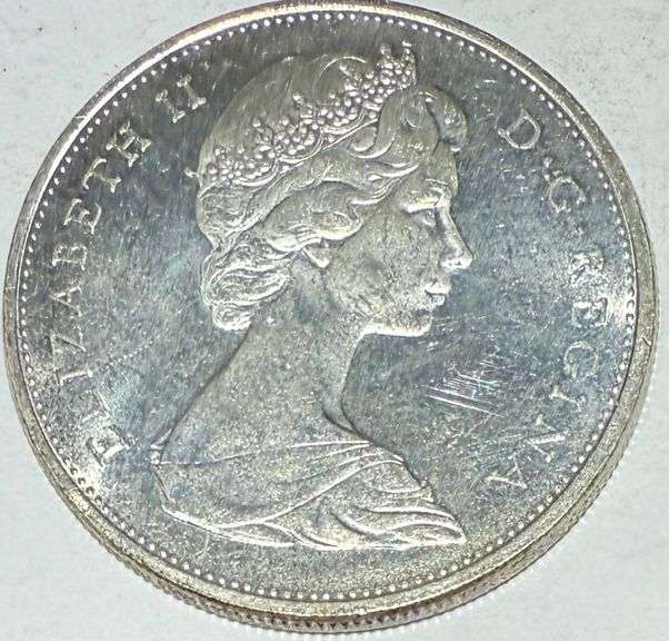 1965 Small Beed Blunt 5 BU Canada Silver Dollar