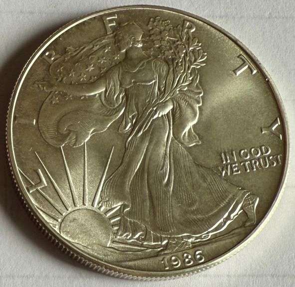 1986 Ch Unc Silver Eagle