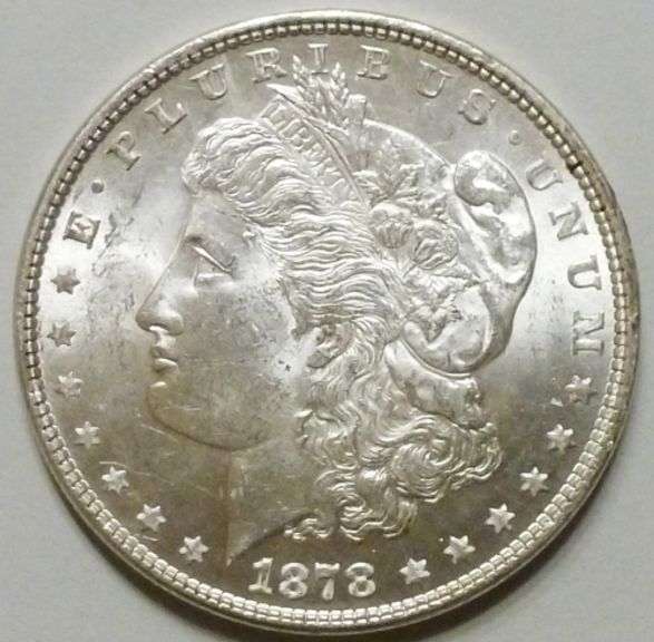 Exceptional BU 1878 7TF Rev. Of 1879 Morgan Silver Dollar!