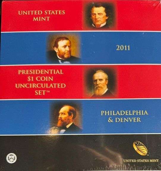 2011 US Mint Presidential Dollar Set.