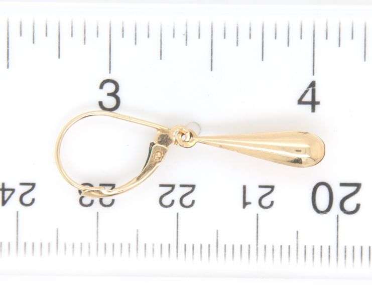 14kt Yellow gold dangle earrings
