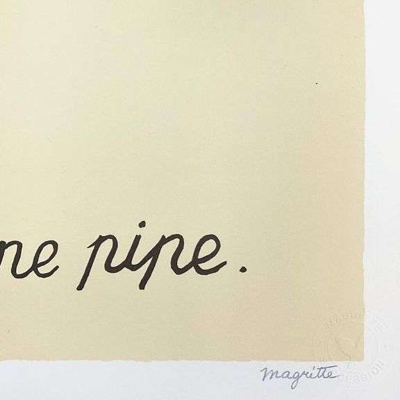 La Trahison des Images by Magritte (1898-1967)