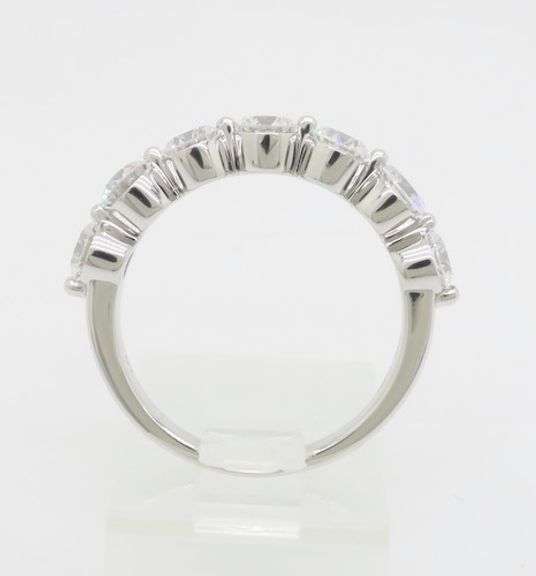1.50CTW Shared Prong Seven Stone Diamond Band