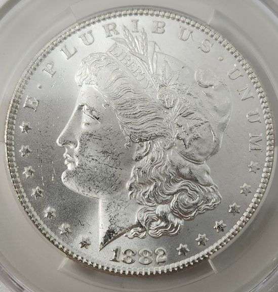 1882 Morgan Silver Dollar, CAC UNC Details