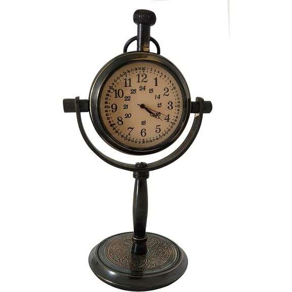 Classic Brass Table Clock