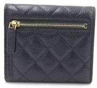 Chanel Small Classic Flap Caviar Blk Wallet