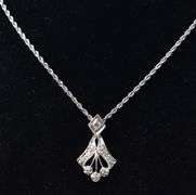 Dreamy Diamond Pendant Necklace in 14K White Gold