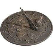 Frog Sundial in Bronze
