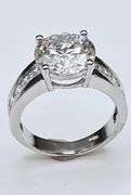 Huge 5 Ct White E-F VVS1 Lab Simulated Diamond Ring