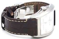Hamilton Brooke automatic date back Skeleton on leather strap watch