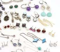Group lot of vintage 925 sterling silver earrings