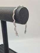 Beautiful 14 Kt  White Gold Plated Tennis Bracelet