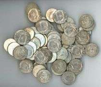 80 nice Silver Kennedy Half Dollars from 1965-1969
