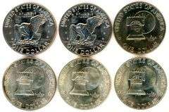 6 High Grade Eisenhower Dollars: 1973-1976-S