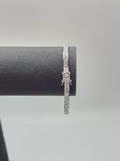 Beautiful 14 Kt  White Gold Plated Tennis Bracelet