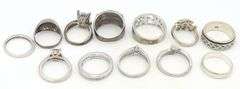 Group lot of Vintage 925 sterling silver rings