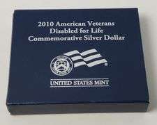 2010-W $1 American Veterans Disabled for Life MS