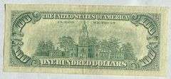 Near Unc $100 1966 Red Seal US Note