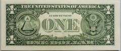 Superb Crisp 2003A $1 Note New York Fancy Radar Serial Number 48222284!