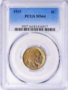 Outstanding 1915P Buffalo Nickel W/Incredible Toning PCGS MS 64!