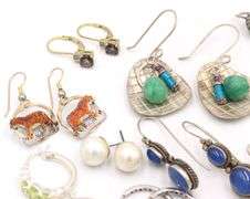 Group lot of Vintage 925 sterling silver earrings