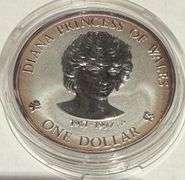 1997 Princess Diana Cook Islands $1 Bullion Coin
