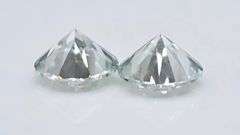 Dazzling 5 Cttw Matching Pair VVs1 White E-F Lab Simulated Diamonds Solitaires