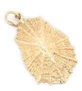 Fun 14K YG Oyster Shell with Pearl Pendant